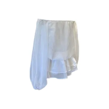 Mu Xiao Xin Long Sleeved Dress Women's White