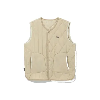 New Era Vests Men Beige