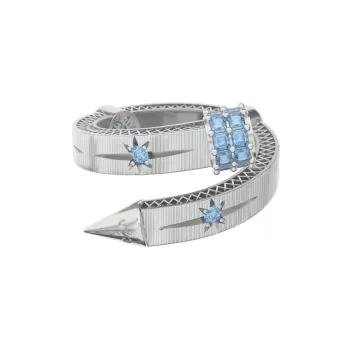 ICEGANG White Gold Plated Copper Rings Unisex