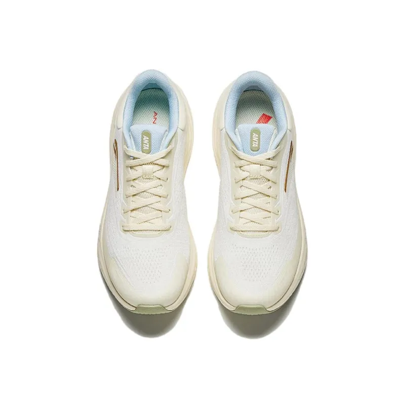 CHAOJIANTA Cushioning, Slip Resistant, And Abrasion Resistant Low Top Casual Running Shoes Women's White Blue-2