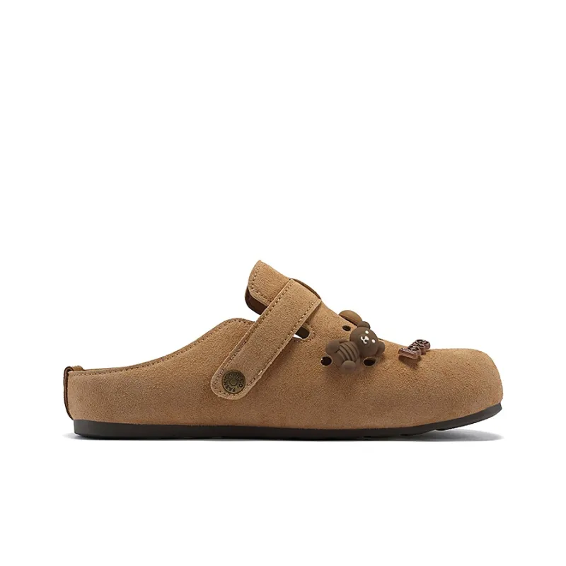 Lin Feng Cork Sole Closed Toe Slippers Women's-6