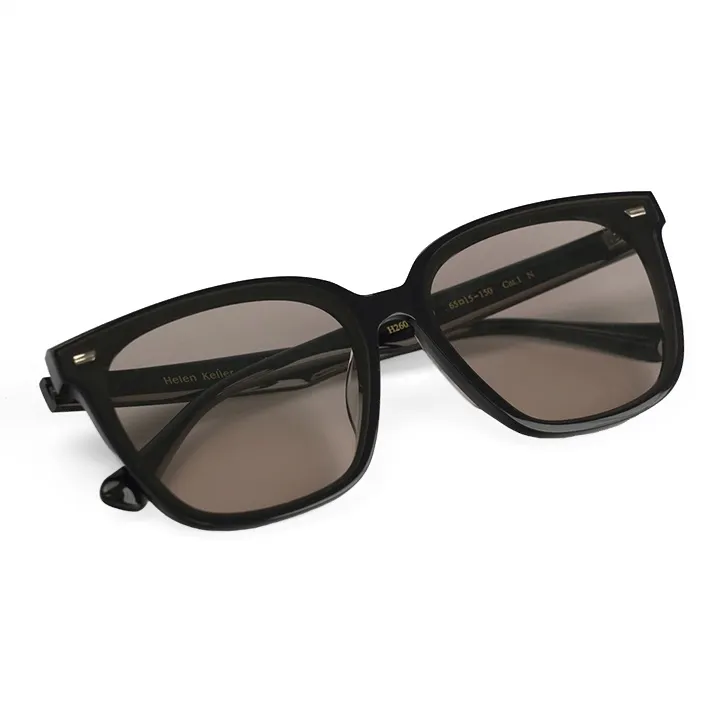 HELEN KELLER Plate Frame Rectangular Sunglasses Unisex-8