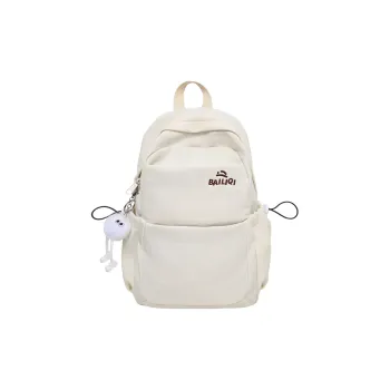 DCLOUD Nylon Backpack Unisex White/Black/Blue/Pink/Yellow/Khaki