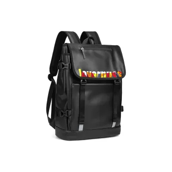 NOT ME PU Backpack Unisex Cool Black