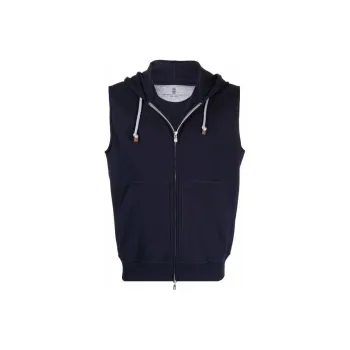 Brunello Cucinelli Vests Men Marine Blue
