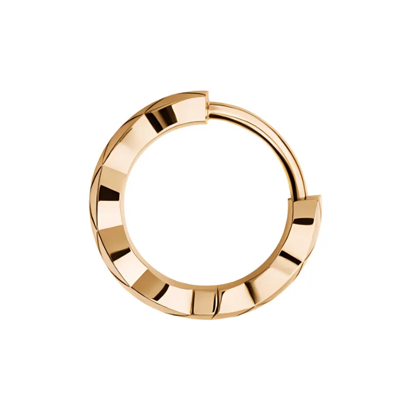 CHANEL 18K Gold Earrings Unisex Beige Gold-2
