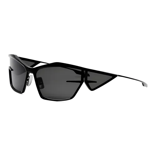 GIVENCHY Metal Irregular Shape Sunglasses Women's Black