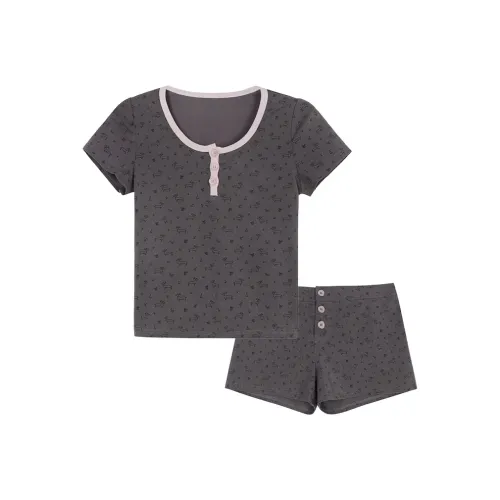 Xiang Ning Pai Pajama Set Women's Chocolate