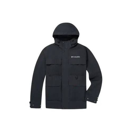 Columbia 2023 Fall Hiking Trail 668490C running Hiking Waterproof, Windproof, And Breathable Windbreaker rain Men's Black