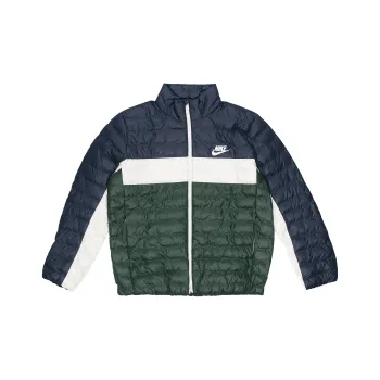 Nike Puffer Jackets Men Blue Green Multicolor