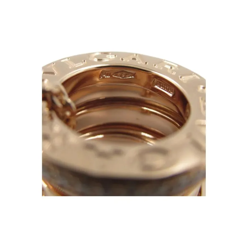 BVLGARI 2010s 18kt Rose Gold B.zero1 Diamond Pendant Necklace-3