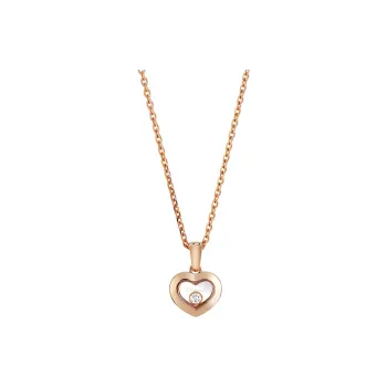 Chopard 18kt Rose Gold Happy Diamonds Icons Pendant Necklace