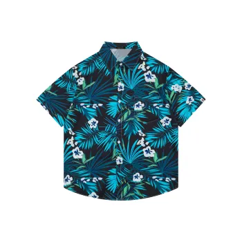 Yiwen Shirts Unisex Tropical Leaf