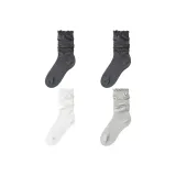 4 Pack (Dark Heather Gray 2+White+Light Heather Gray)