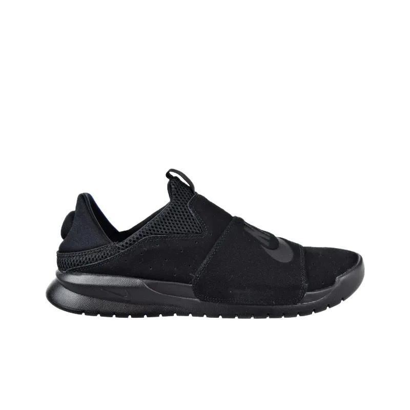 Nike Benassi Slip Anti Slip Wear Resistant Low Top Casual Shoes Men's Black-1