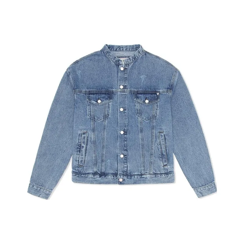 GUESS Denim Jackets Men Blue-0