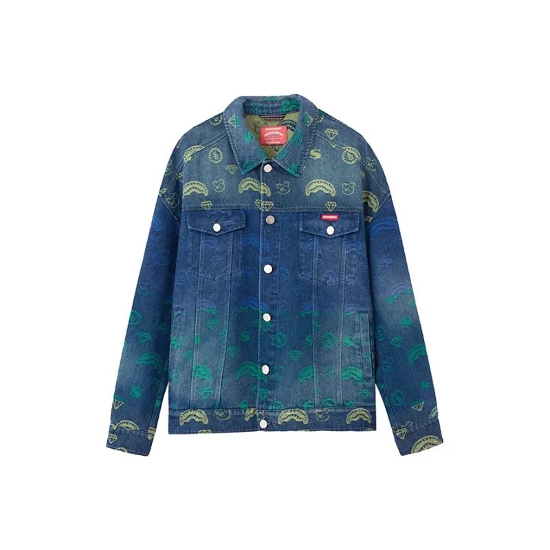 SPRAYGROUND Denim Jackets Unisex Denim Blue-0