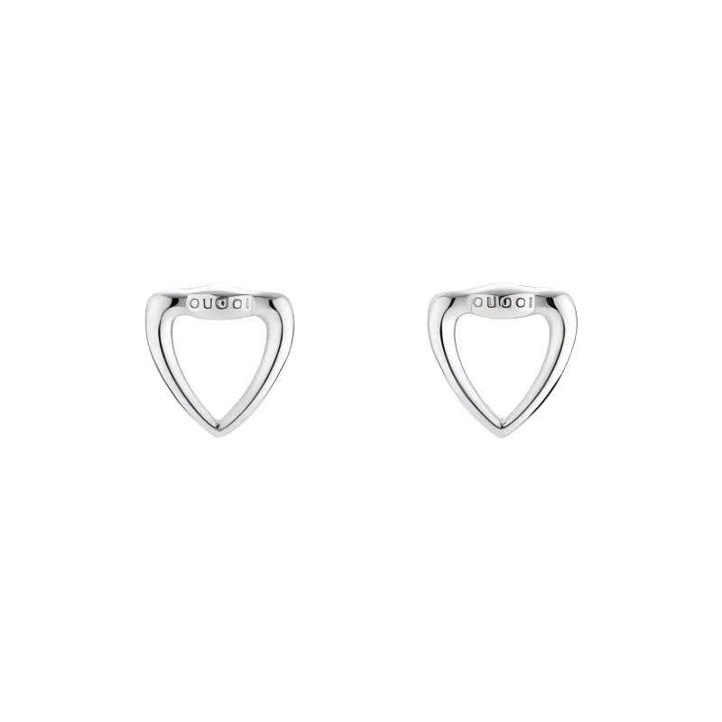 GUCCI 925 Sterling Silver Stud Earrings Unisex Silver-0