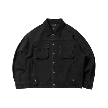 THEWIZBRAND Fitted Moderate Denim Jacket Unisex