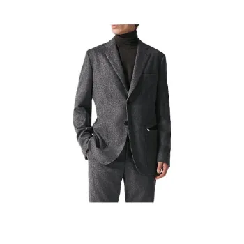 HERMES Business Suits Men Dark Gray