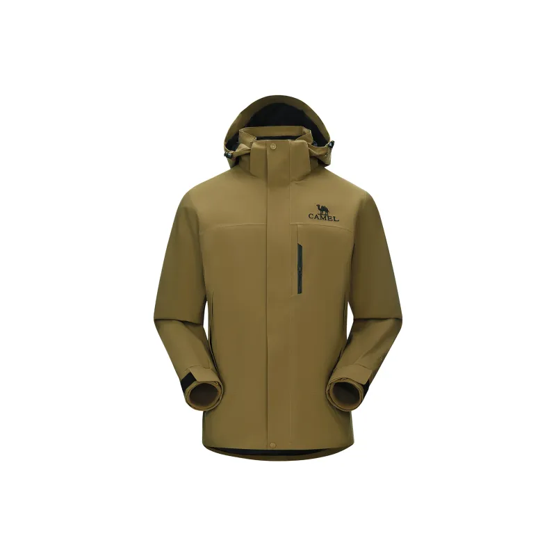CAMEL Hiking And Climbing Waterproof Windproof 3 in 1 Fleece Liner Windbreaker Jacket Unisex-16