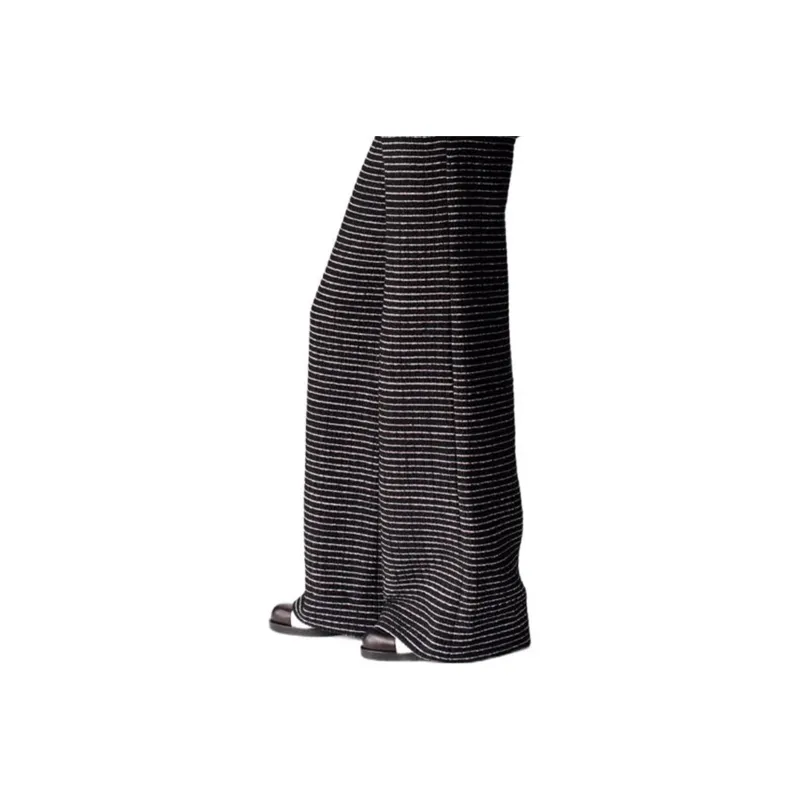 CHANEL Casual Pants Women's Black-2
