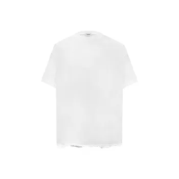 Askyurself Short Sleeved T Shirt Unisex Distressed White