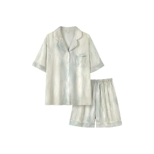 XIAFENYAN Pajama Set Women's Green