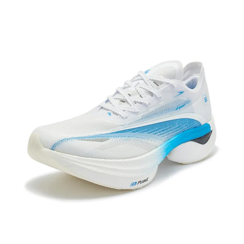361° Cushioning, Slip Resistant, And Breathable Low Top Casual Running Shoes Unisex White Blue Mismatched-2