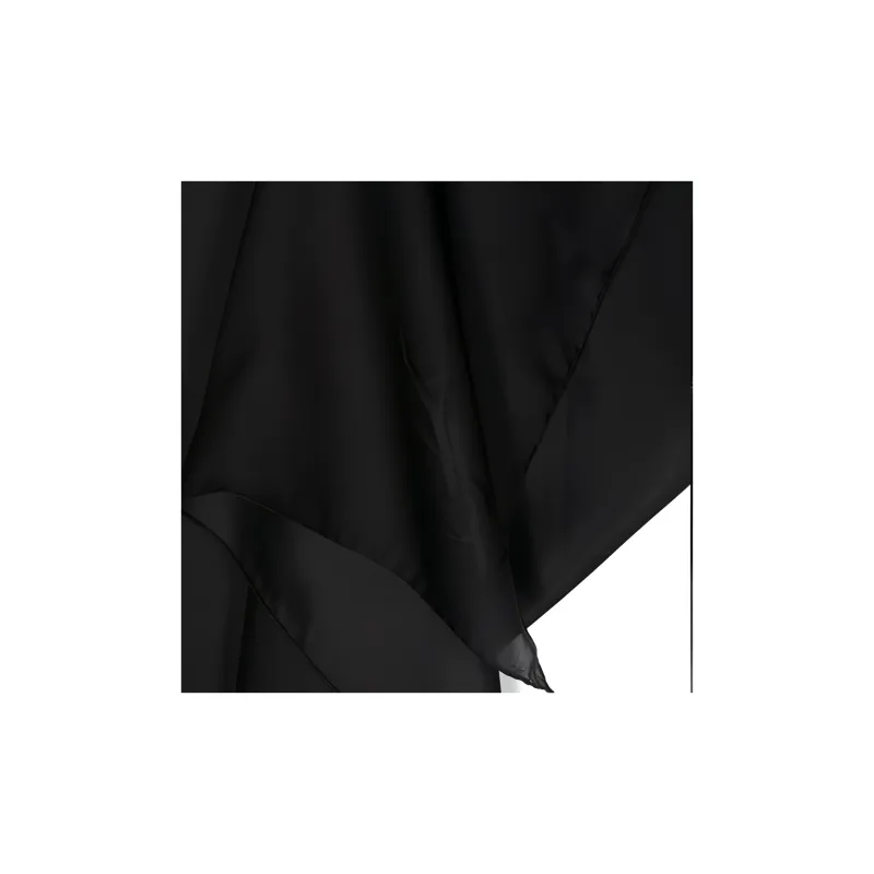SAINT LAURENT Cassandre-logo Charmeuse Scarf-2