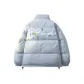 Sky Blue Puffer Jacket
