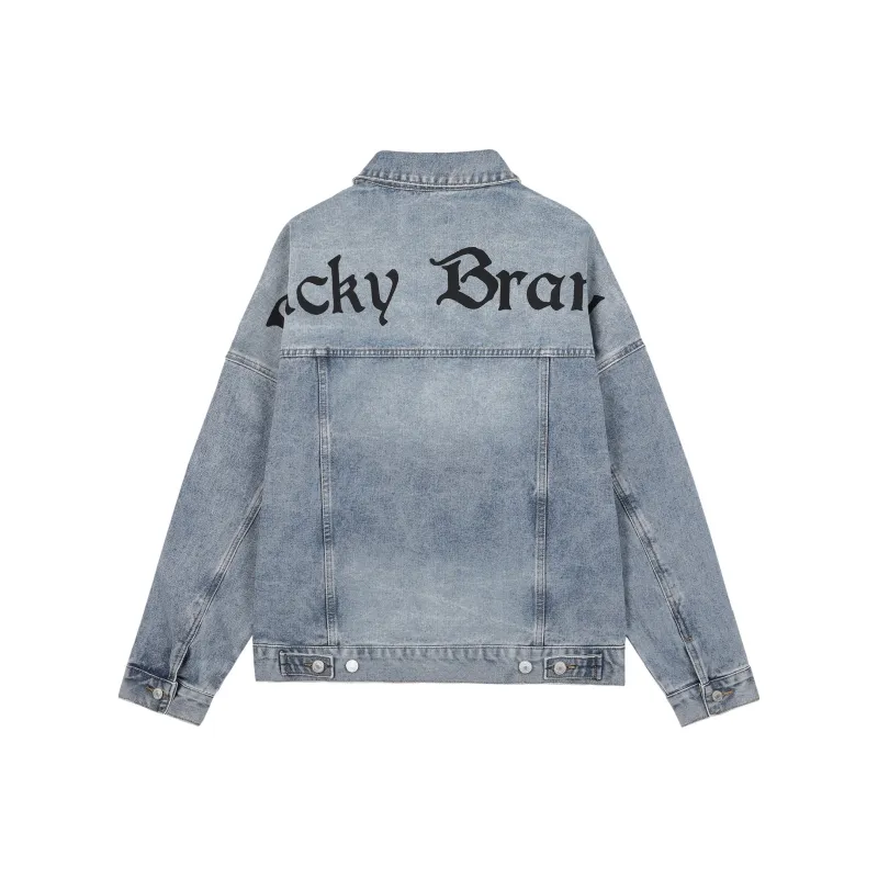 LUCKY BRAND Denim Jackets Unisex Denim Blue-0