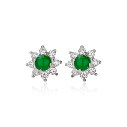 Yarondi Ice Type Stud Earrings Women's