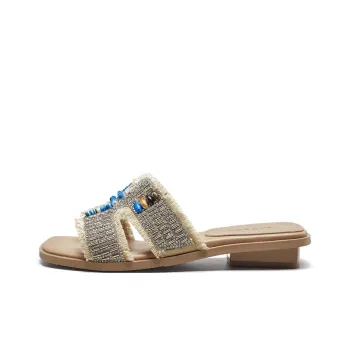 YEARCON Slide Slippers Women's Apricot, Light Blue