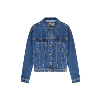 VERSACE JEANS COUTURE Denim Jackets Men Blue