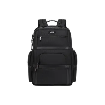 Jeep Microfiber Backpack Laptop Bag Regular Men's Black