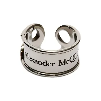 Alexander McQueen Rings Men Silver