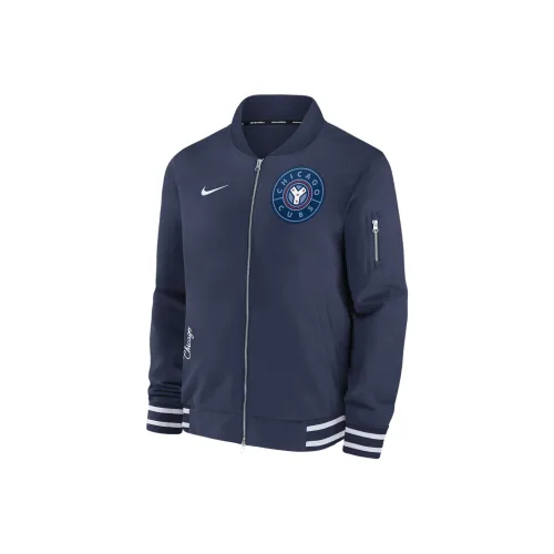 Nike Chicago Cubs Authentic Collection City Connect Game Time Men's Nike Mlb Full Zip Bomber Jacket