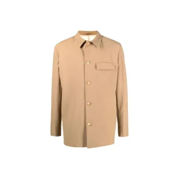 NANUSHKA Button-Up Straight Hem Tailored Overshirt