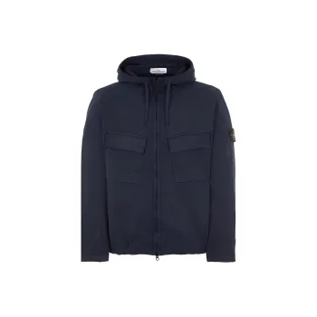 STONE ISLAND 42610 Supima® Cotton Twill Stretch-Tc Jackets Coats Men's Marine Blue
