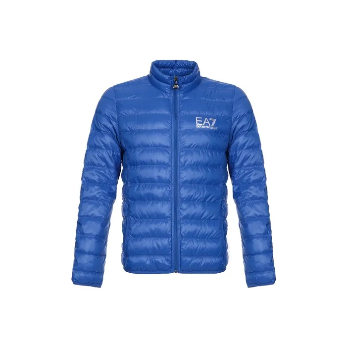 EMPORIO ARMANI EA7 Down Jacket Men's Blue-0