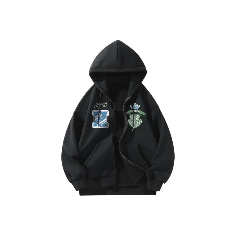 BENGEN Jackets Coats Unisex Black-0