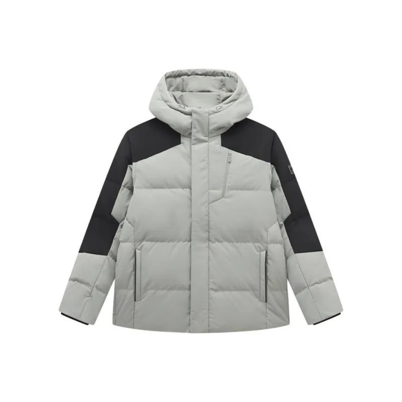 XTEP Variety Training Collection Down Jacket Men's Lattice Gray-0
