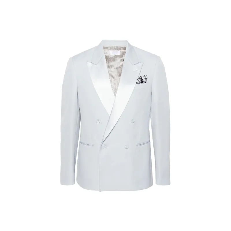 OFF-WHITE Peak-lapels Double-breasted Blazer-0