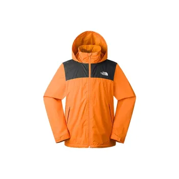 THE NORTH FACE Outdoor Hiking Waterproof And Breathable Windbreaker Jacket Men's Orange