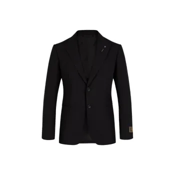 LOUIS VUITTON Embossed Monogram Single Breasted Jacket