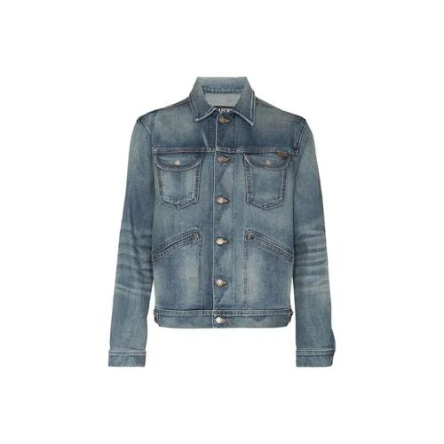 TOM FORD Denim Jackets Men Blue