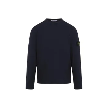 STONE ISLAND Logo Patch Crewneck Sweatshirt