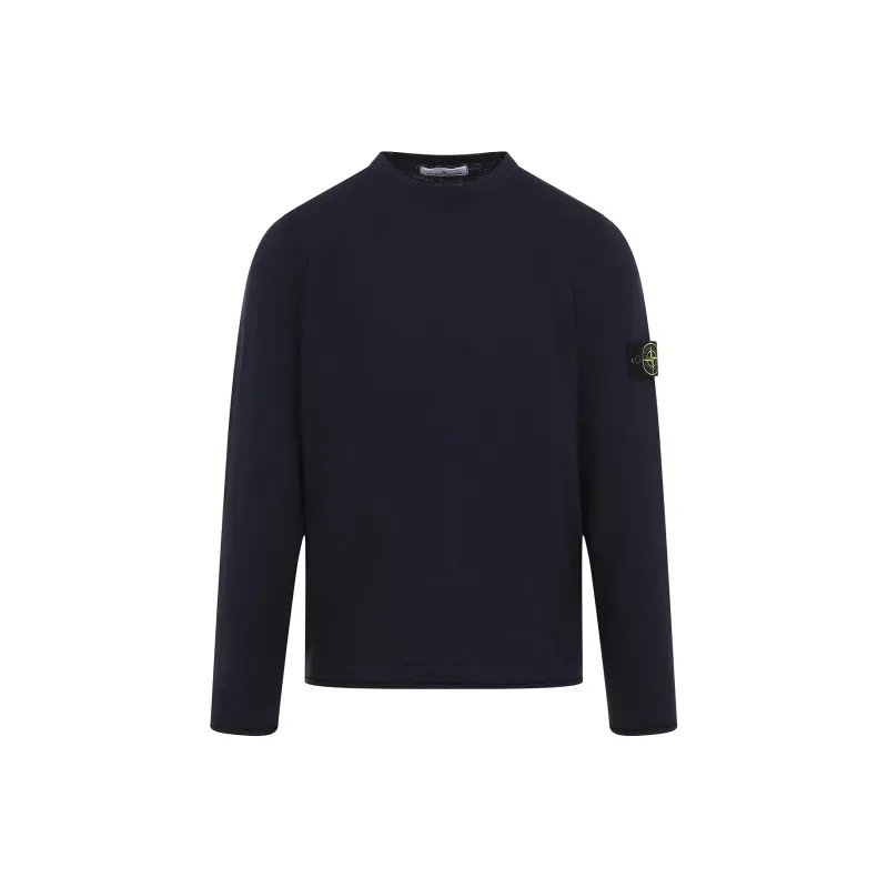 STONE ISLAND Logo Patch Crewneck Sweatshirt-0