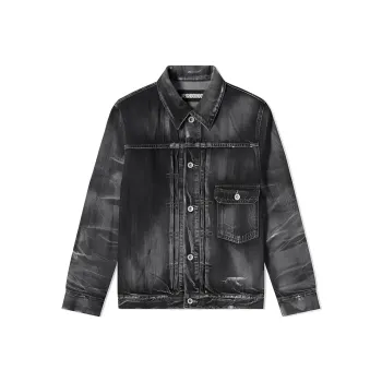 NEIGHBORHOOD Denim Jackets Men Dark Gray